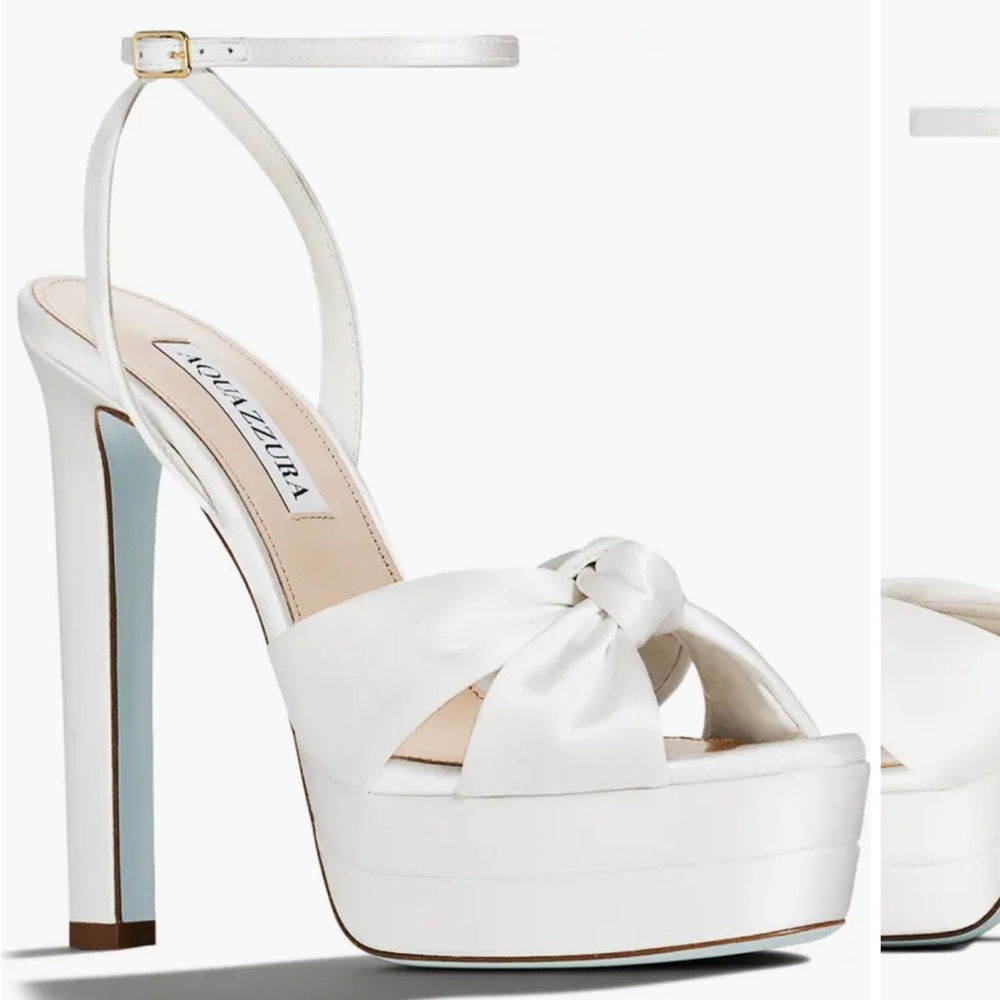 Aquazzura Cupid Bridal Plateau 130